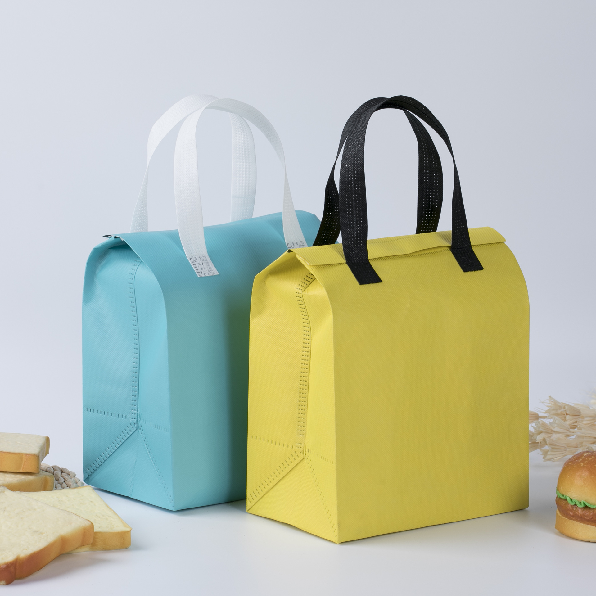 蛋糕保温袋现货铝箔立体手提无纺布外卖保温袋铝膜隔热保温可定