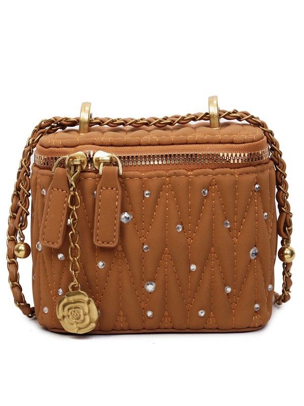 Bagos de caja transfronterizos de alto nivel de fragancia para mujeres 2025 nuevo estilo transfronterizo de cadena de diamante de alta moda bolso de hombro