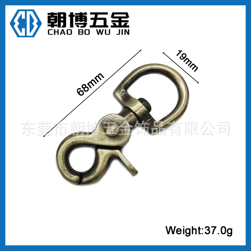 扫青古金属锌合金钩扣 箱包皮具钳扣 手袋宠物织带狗扣