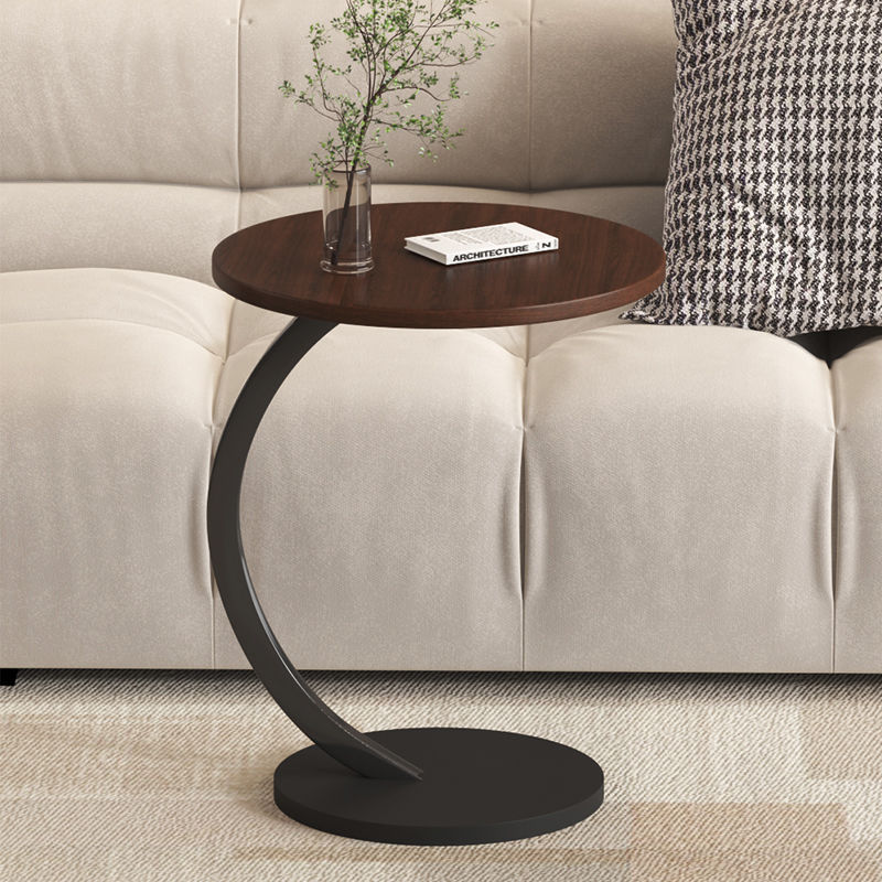 Small Coffee Table, Sofa Side Table, Bedside Storage Rack, Bedroom Bedside Cabinet, Popular Home Balcony Modern Iron Small Round Table