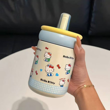 2025新款保温杯子女生高颜值吸管杯学生外出便携随行杯可爱水杯