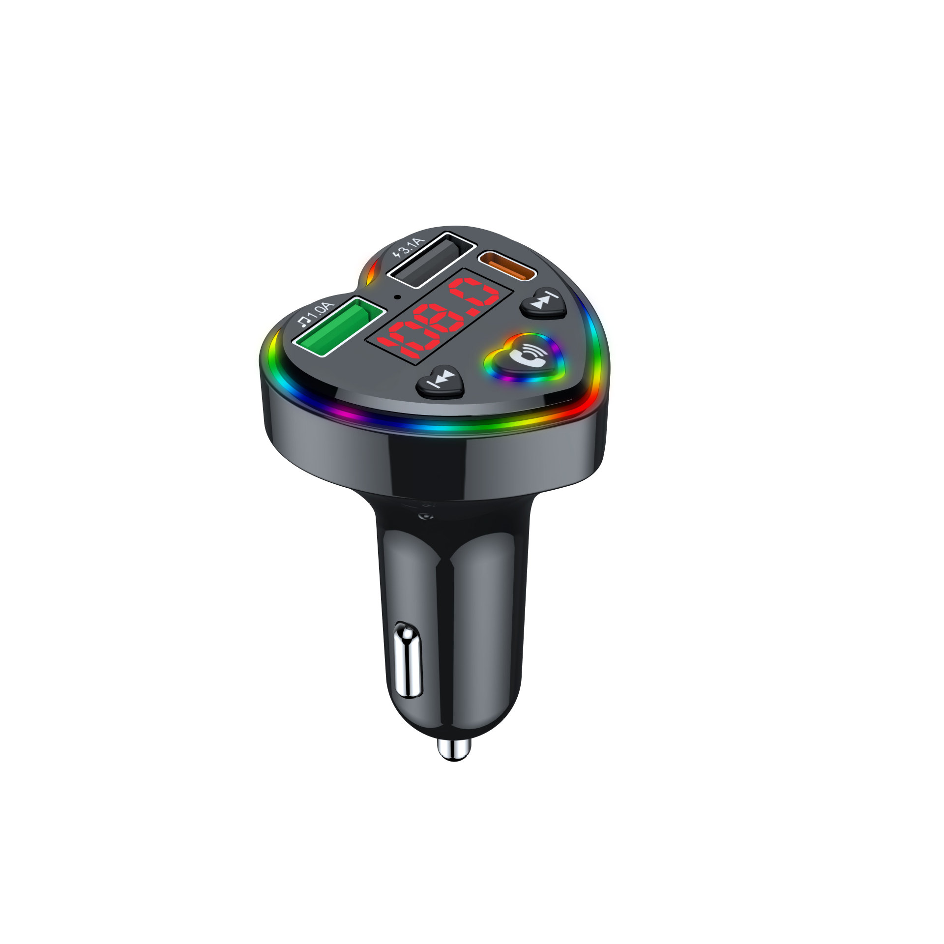 S10 Car Mp3 Bluetooth Player Fm Transmitter Car Mobile Phone Charger Export Cross-Border Southeast Asia Supply