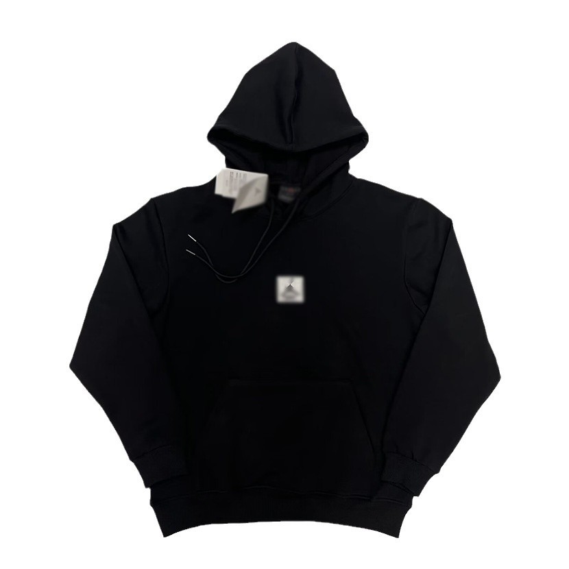 Sports and leisure embroidered pure cotton fleece-lined sweatshirt