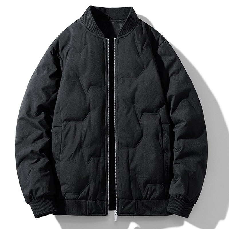 Cross-border plumón hombre invierno 2025 nueva chaqueta de béisbol cálida chaqueta de negocios casuales chaqueta hombre