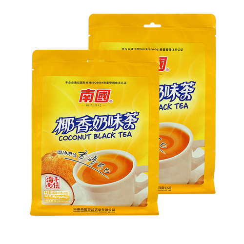 Southern Food Hainan Specialty Coconut Milk Tea 340gX2 bags instant milk tea powder bagged milk afternoon tea