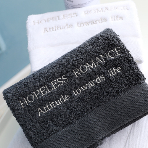 Thickened pure cotton face towel hotel towel business gift LOGO Amazon cross-border face towel dropshipping