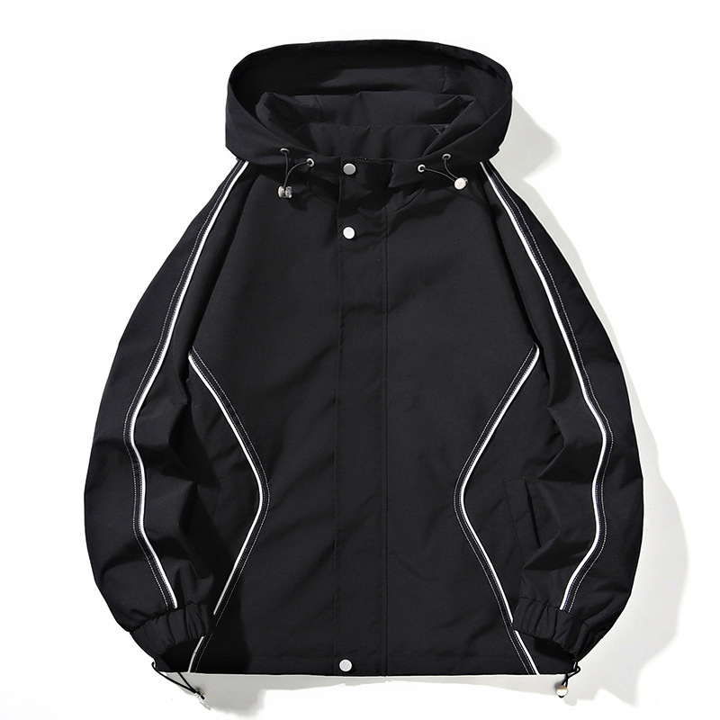 2024 primavera y otoño nuevo impermeable a prueba de viento chaqueta de ducha juvenil versátil pareja casual al aire libre chaqueta chaqueta hombre