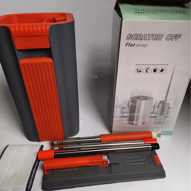 Scratch-Free Hand-Washable Flat Mop for Home Use, Lazy Mop, Trendy Tiktok Mop Bucket Set