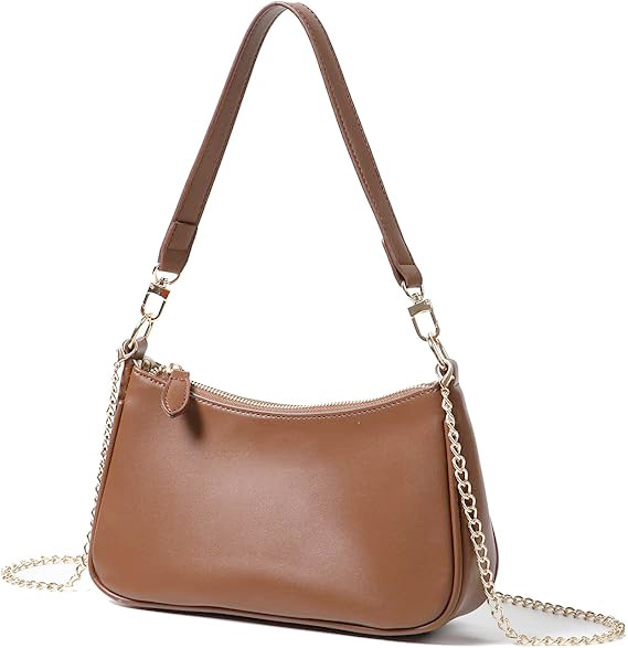 Bolso de nicho a la moda para mujer, bolso baguette francés para axila, bandolera de un solo hombro, bolso de cadena retro versátil de verano, novedad de 2025