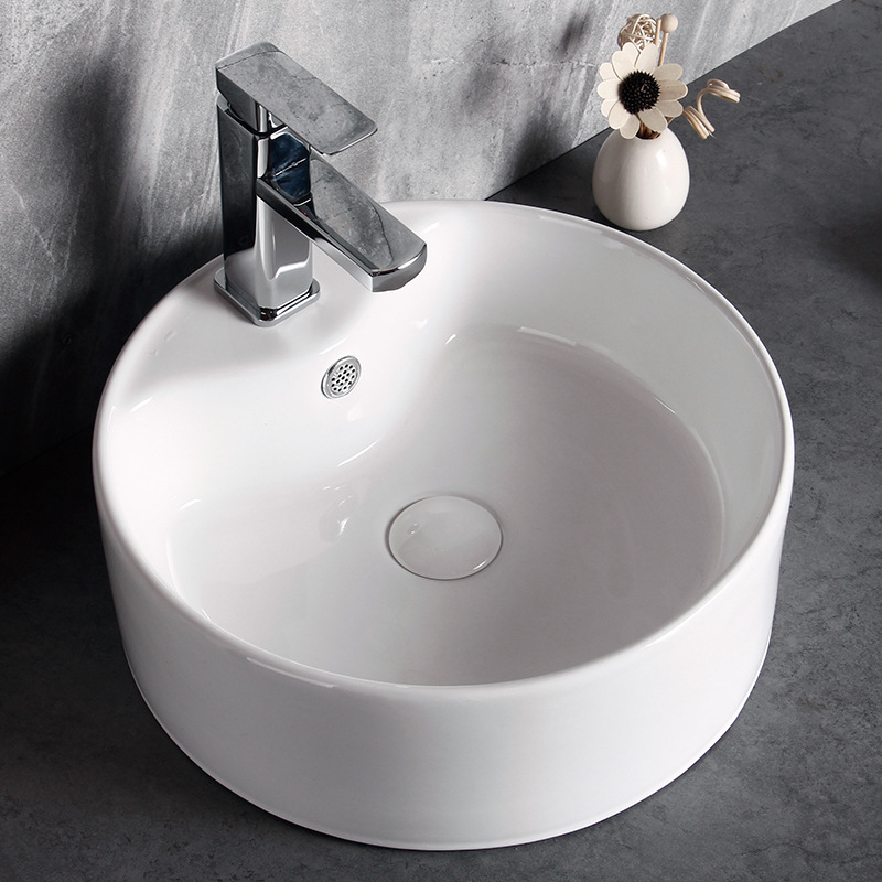 Guangdong Chaozhou ronda mesa cuadrada cuenca Foshan arte de cerámica cuenca lavabo de cerámica fábrica al por mayor