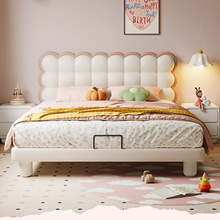 儿童床女孩饼干泡芙床梦幻城堡女生床简约现代粉色女童床佛山家具