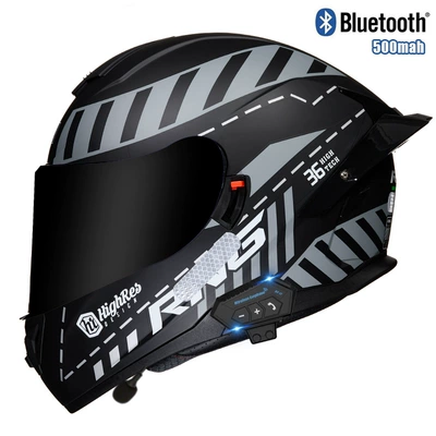 Motosiklet kaskı (dəbilqə) — helmet - gray-maze-tea-mirrorbluetooth-m