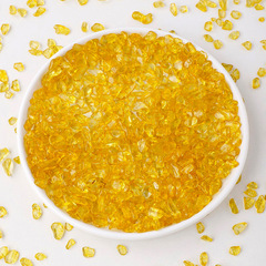 Wholesale Color Yellow Crystal Crush Dyed Yellow Crystal Crush Treasure Pot Flower Tree Decoration Accessories For Buddha Demagnetizing Stone