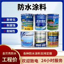 彩色水性聚氨酯防水涂料室内外卫生间外墙楼顶补漏材料防雨