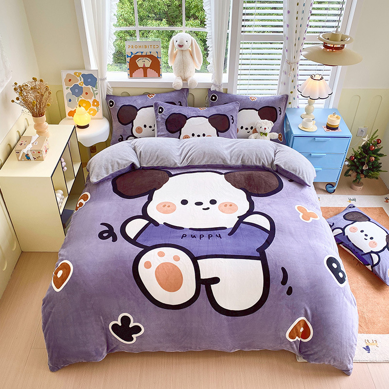 큰 꽃 행복한 개