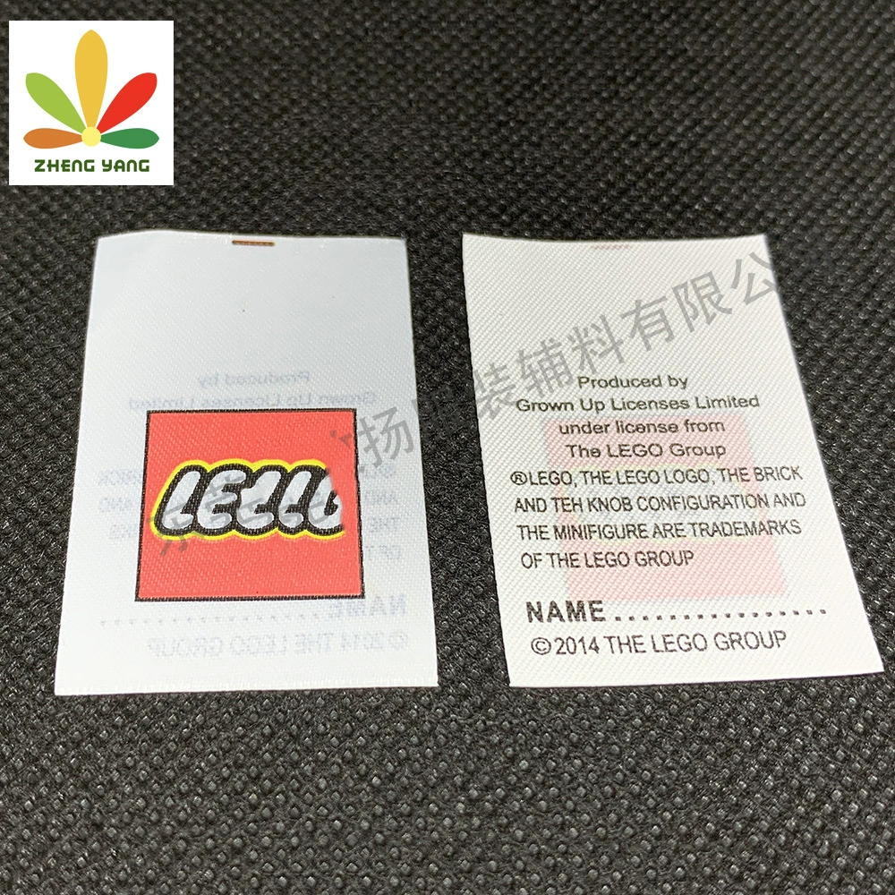 Тканевая этикетка для воротника с индивидуальным дизайном