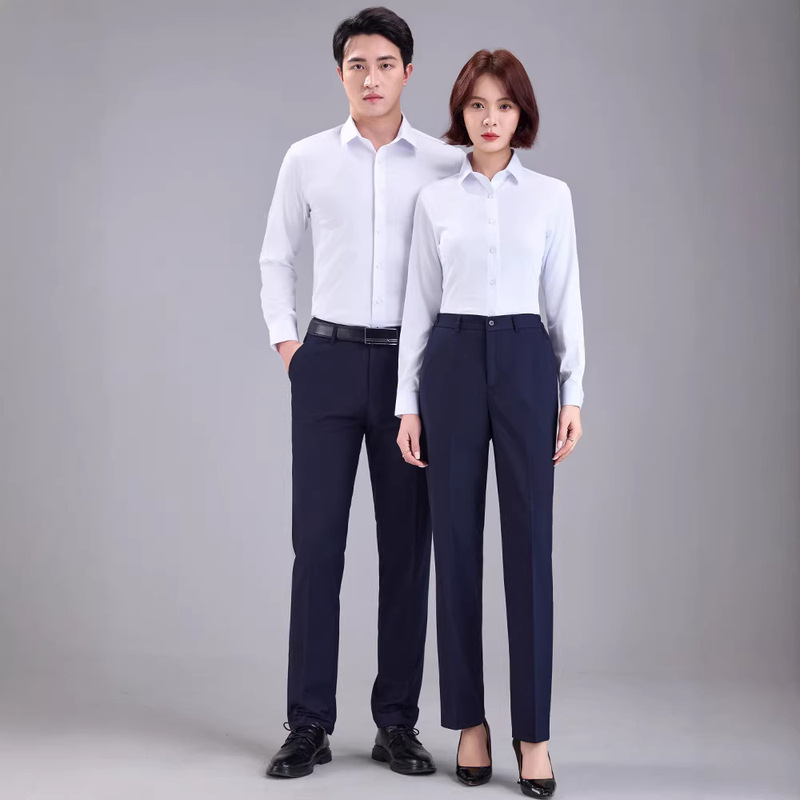 High-End Men's and Women's Shirts, Office Business Summer White Shirts, Work Clothes, Professional Attire, Factory Uniforms, Printed Embroidery Logo High-End Men's and Women's Shirts, Office Business Summer White Shirts, Work Clothes, Professional Attire, Factory Uniforms, Printed Embroidery Logo