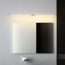 極簡鏡前燈衛生間led梳妝台化妝燈現代簡約浴室燈北歐長條鏡櫃燈