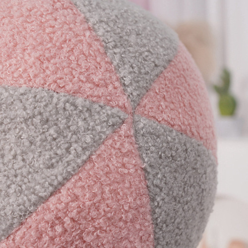Nordic round plush toy cushion creative photography studio props sofa cushion children's room decoration doll