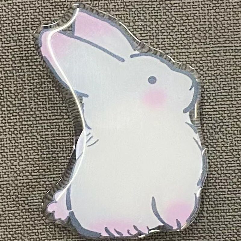 Han Feng Ins Acrylic Back Sticker Airbag Bracket Lazy Cartoon Super Cute Telescopic Paste Creative Cute Rabbit