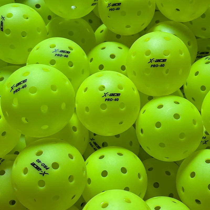 X-ACE PRO40Pickleball 40 отверстийRolling пластик интегрированный многоотверстный мяч для тренировки мяча