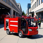 电动消防车四轮电动巡逻车小区物业景区微型消防巡逻器材运输车