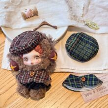 潮玩sp娃衣10厘米娃衣毛呢圣诞装饰斗篷披肩迷你玩偶换装衣服批發