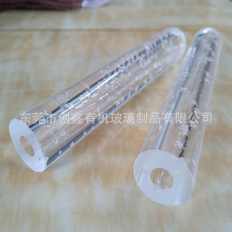 有机玻璃棒 亚克力气泡棒 彩色压克力棒 透明气泡水晶棒 量大优惠