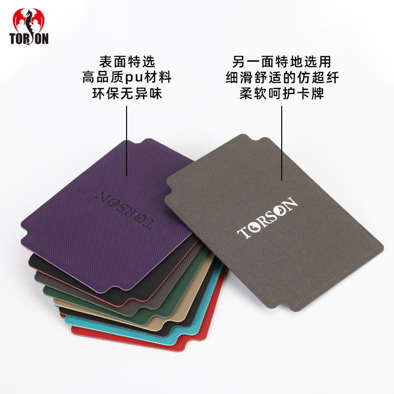 Tarjeta de juego caja de tarjeta de cuero pu tablero de tarjeta de partición ultraman juego wang baomeng hombre lobo matando tarjeta de partición