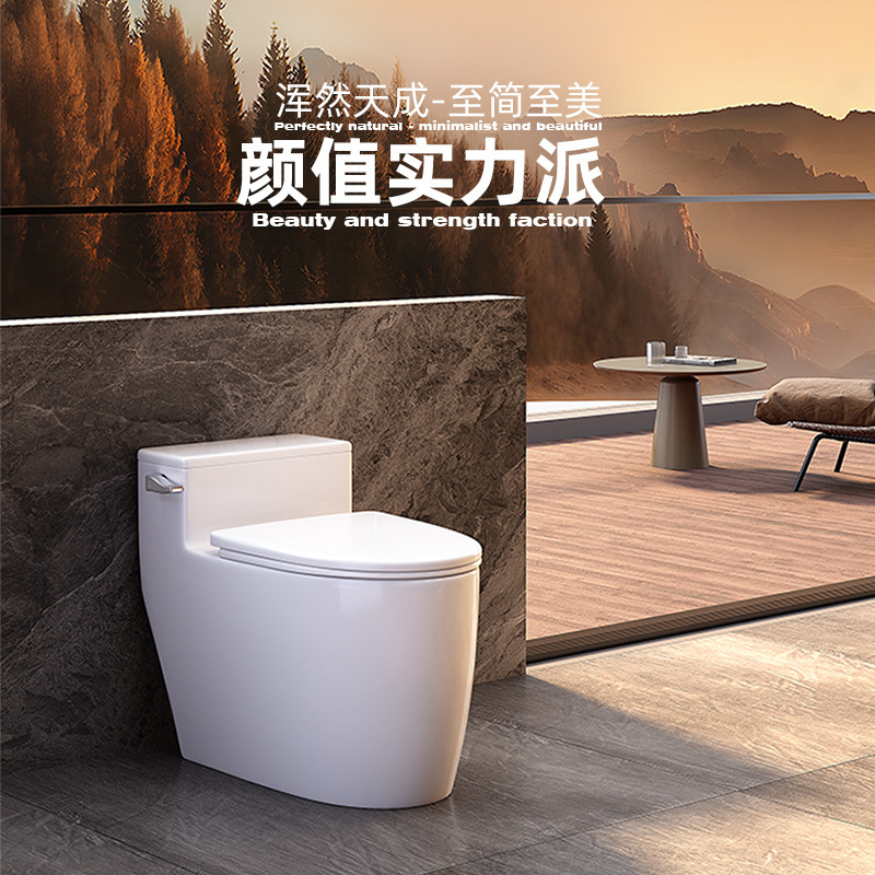 inodoro de gran impulso lateral tipo tipo tubo grande ahorro de agua tipo sifón anti-spillado anti-congelación grietas tipo pequeño asiento de inodoro de casa