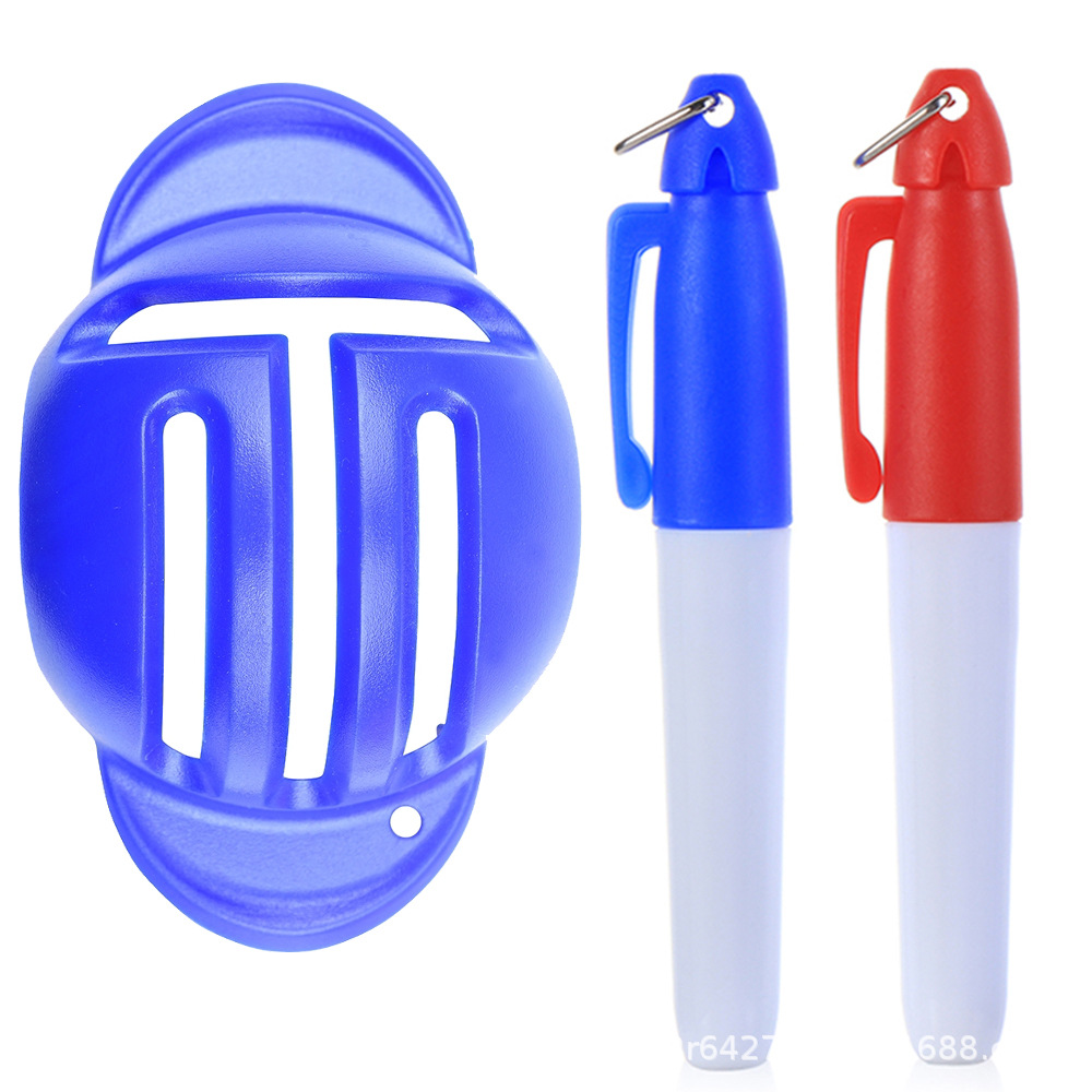 Transfronterizo Venta caliente de golf Scriber T-tipo línea herramienta de dibujo Golf marcador de marcado manual