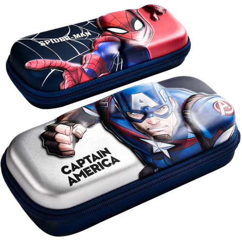 Disney Cartoon Pencil Bag High-Looking Large Capacity Student Double-layer Stationery Bag Spider-Man Boys Children's Stationery Box