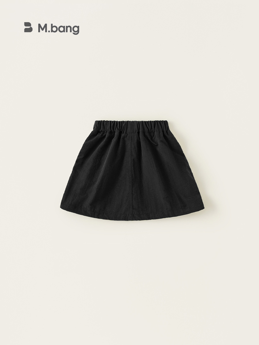 Yoobao ropa infantil de primavera niñas falda 2025 primavera nueva falda corta de rayas laterales de color universal A