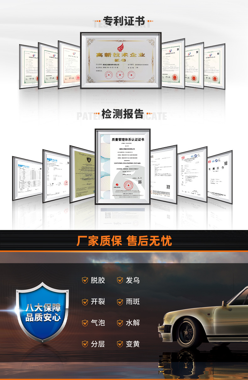 Volcanic Ash Car Wrap 7.5Mil Wholesale Anti-Yellowing Scratch-Resistant Tpu Film Ppf Car Body Color Change Film Anti-Scratch