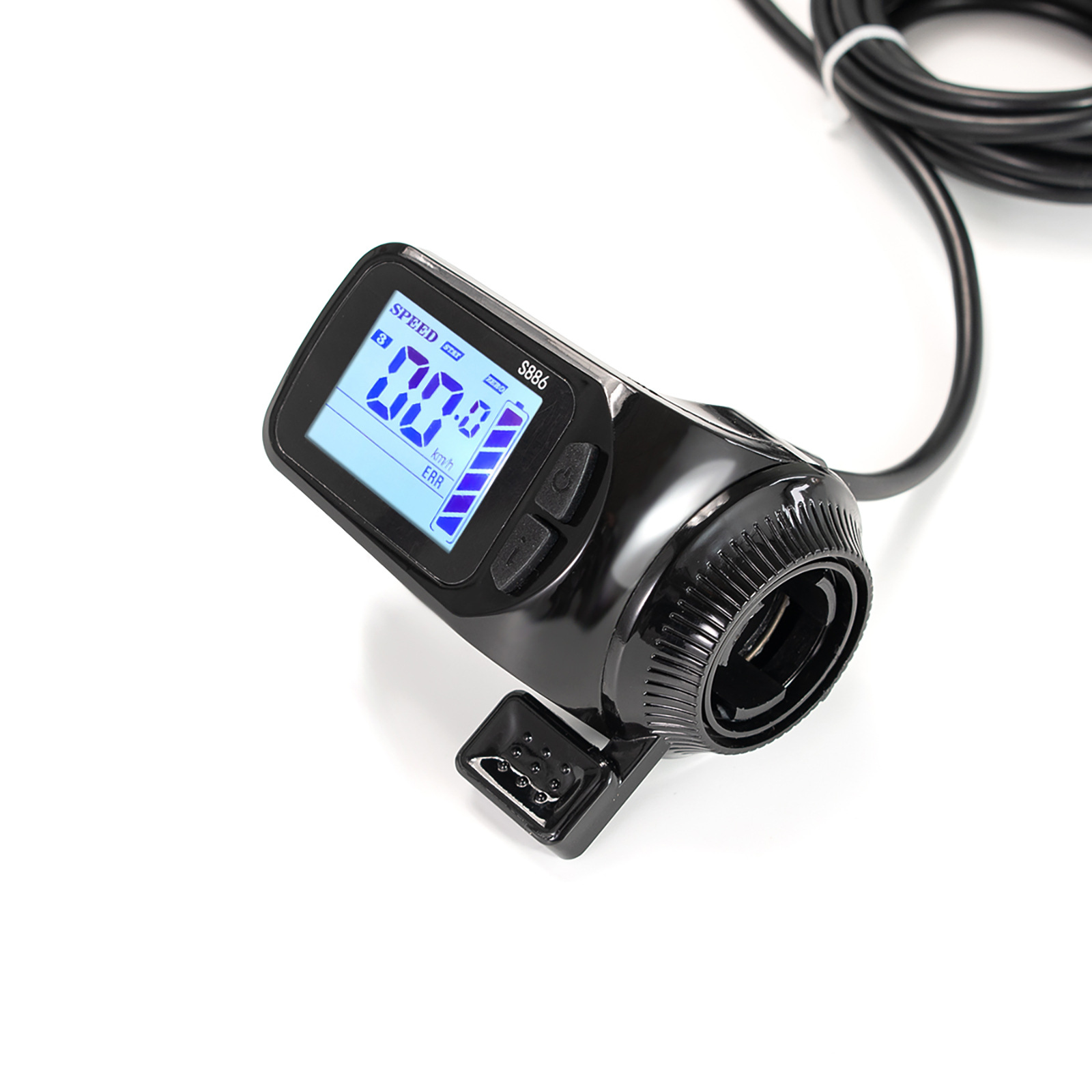 Bicycle mountain bike lithium battery power conversion accessories S886 LCD 24V36V48V ordinary connector