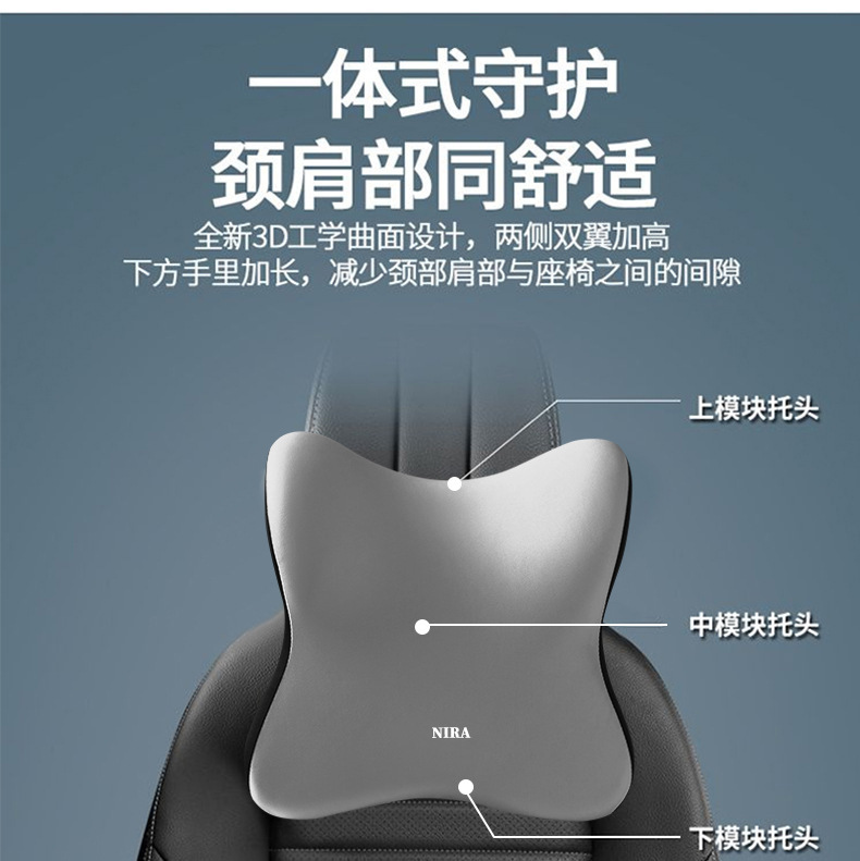 Wholesale Car Headrest, Lumbar Support, Memory Foam Shoulder Pillow, Universal Seat Lumbar Support, Waist Cushion, Neck Pillow