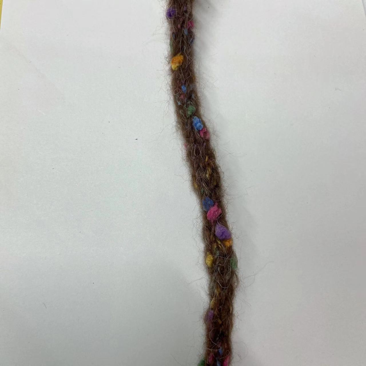 Otoño y invierno punto de onda de color entrelaces lana hueca cinta de tejido joyería pinzas de pelo accesorios de fragancia corda de sombrero