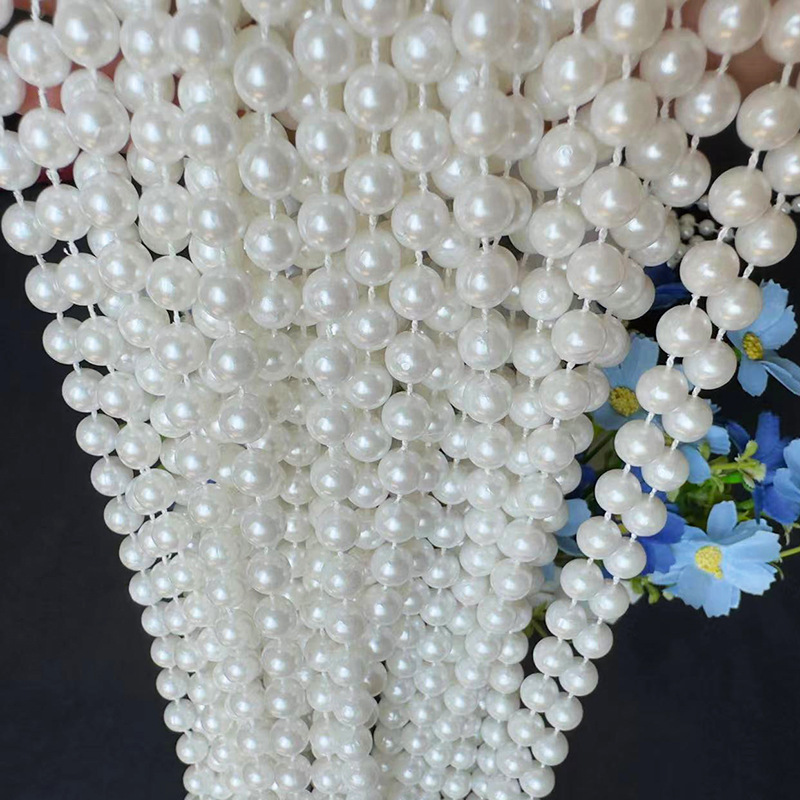 Wedding Pearl Bead Chain Wedding Ceiling Pearl Line Curtain Connection Bead Curtain Imitation Pearl Chain DIY Material