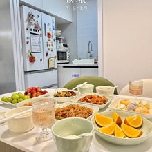 碗碟套装家用2025感奶油风餐具套装高颜值碗盘筷乔迁