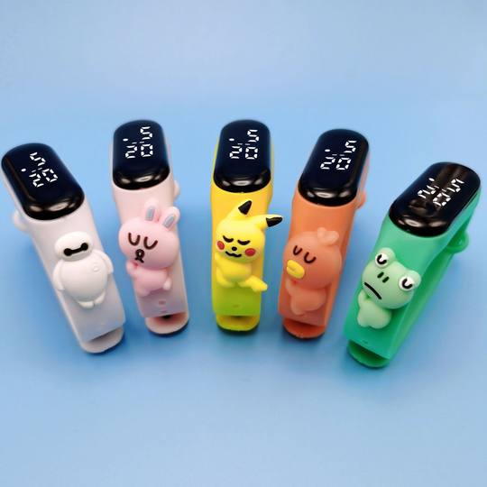 Factory spot cartoon doll hand ring watch waterproof M3 white light LED electronic watch kindergarten primary school cartoon watch