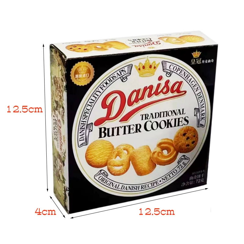 Crown Cookies Danish Cookies 72g Gift Box Souvenir Snacks Cheese