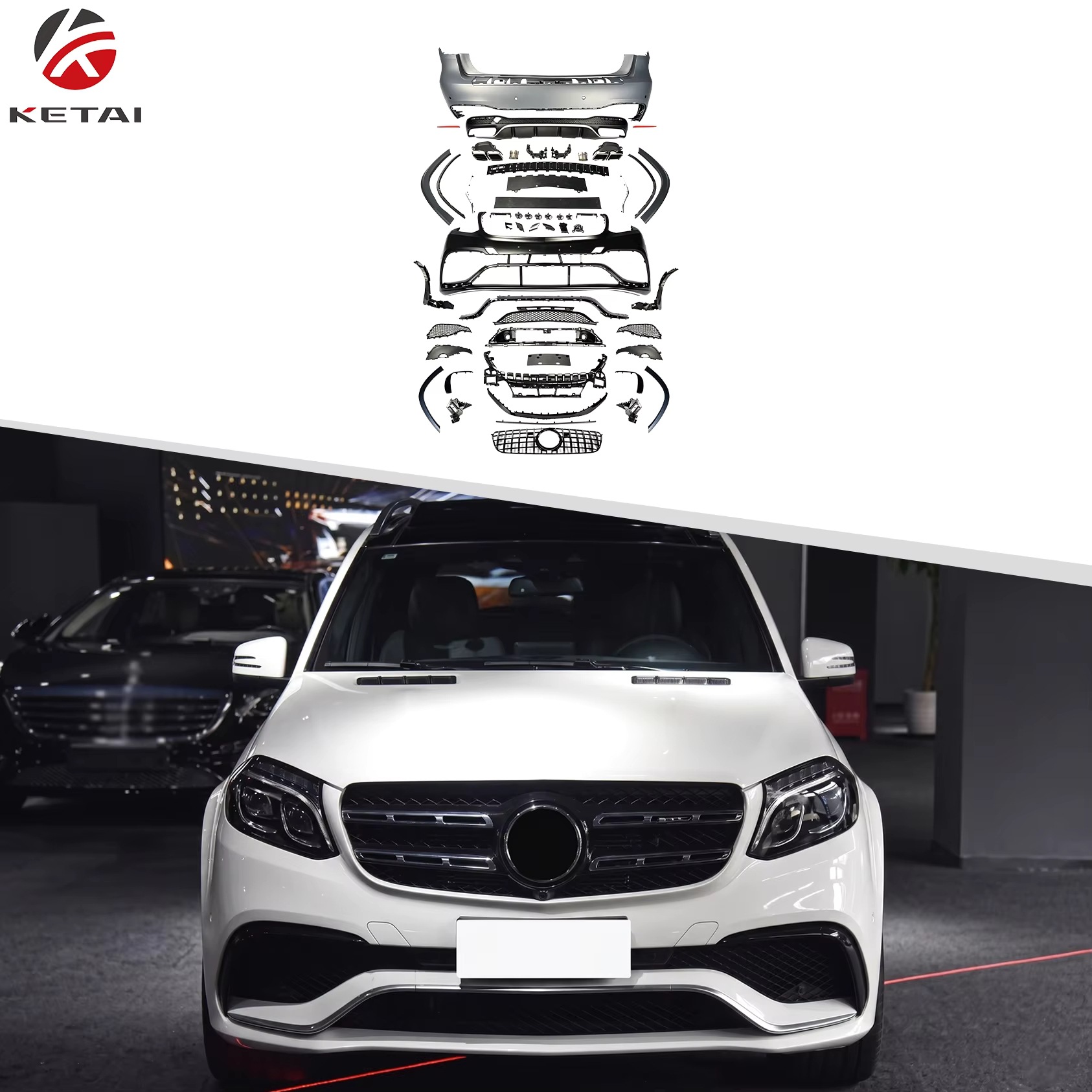 Mercedes GLS X166 2013-2019 üçün bədən kiti, AMG üslubu
