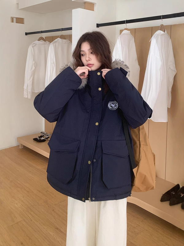 棉服女短款2025年新款冬季加厚保暖棉衣外套时尚百搭防寒棉袄女装|undefined