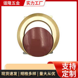 五金服装配件叠加圆形装饰扣锌合金双色圆形装饰扣箱包鞋子装饰扣