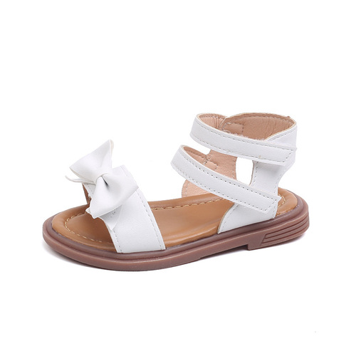Summer Girls' Sandals for Kids: Bow-Top Flip-Flops with Soft Soles, Perfect for Little Girls