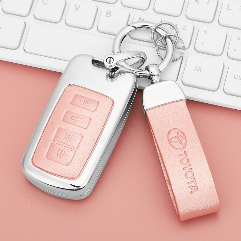 Applicable to Toyota Highlander key bag Camry RAV4 Land Cruiser car key shell holder