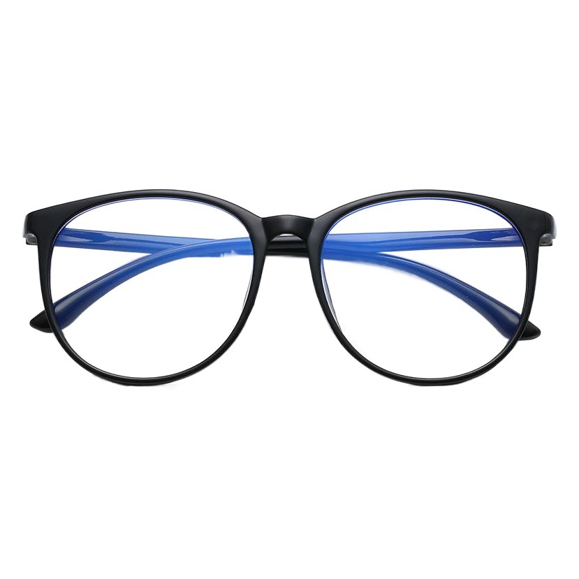 New Large-Frame Anti-Blue Light Glasses Frame Korean Style Plain Internet Celebrity Glasses for Men and Women Same Style Wholesale Myopia Finished Glasses
