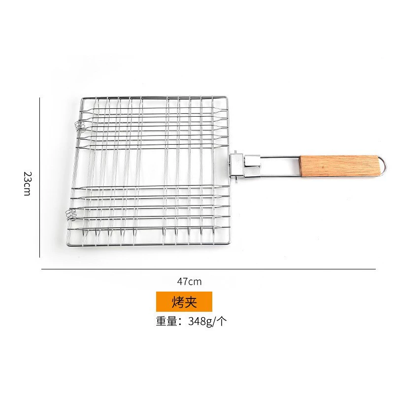 Гальваническая сетка для рыбы на гриле, зажим для домашнего барбекю, зажим для овощей на гриле, уличная складная сетка для барбекю