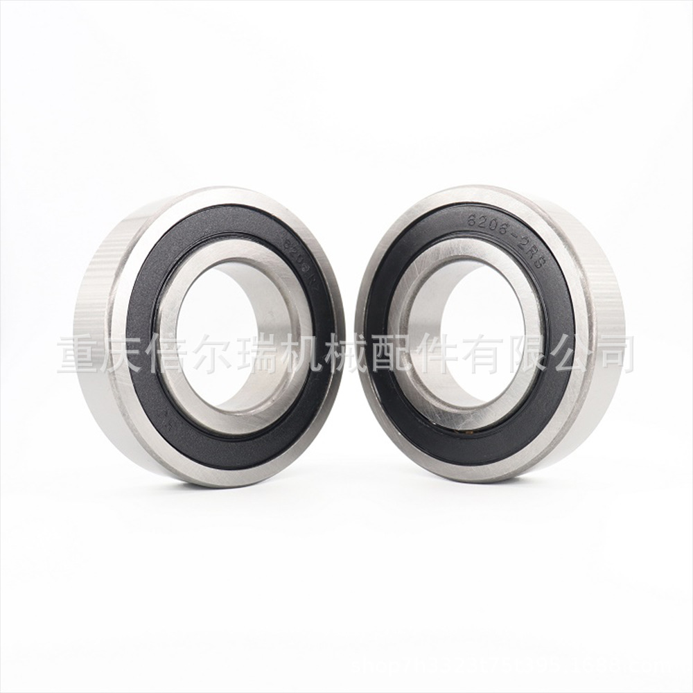 6206 rodamiento de esferas de ranura profunda 2RS ZZ sellado rodamiento de acero cromado de alta velocidad general para la industria automotriz de motocicleta