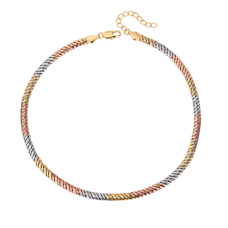 Zhuang Sheng joyería vintage al por mayor ins estilo nicho diseño collar mujeres todo partido galvanizado color oro cáñamo cuerda cadena traje